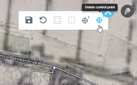 Delete control point