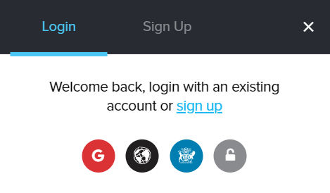 Login provider options