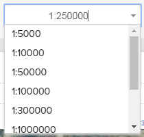 Scale dropdown