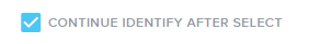 continue identify after select